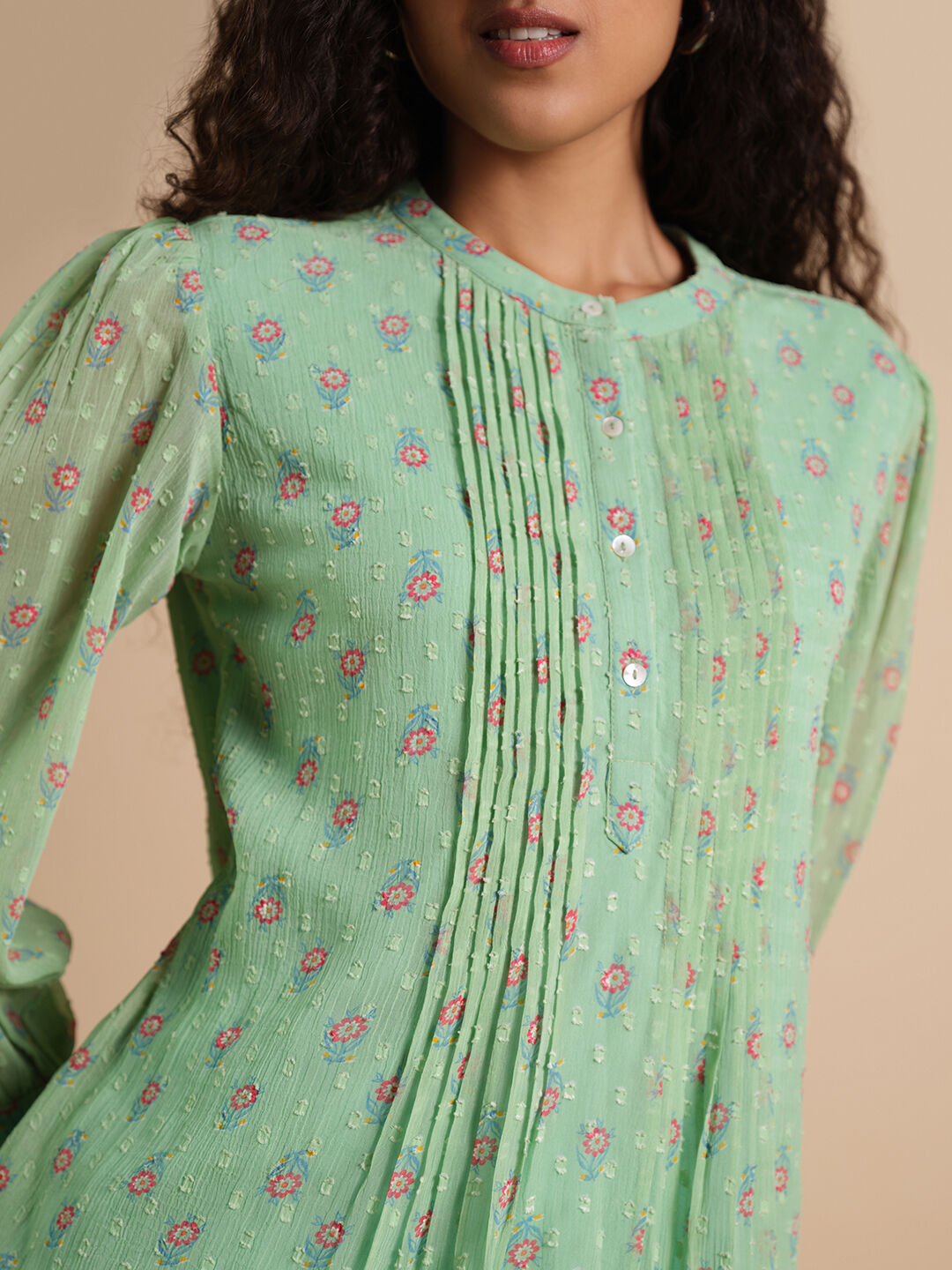 Summer Phool Top, Green, image 2